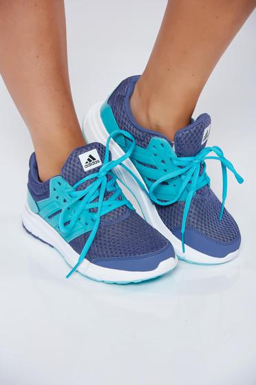 Kék Adidas hétköznapi a talp nagyon könnyű sport cipő függőleges csíkok