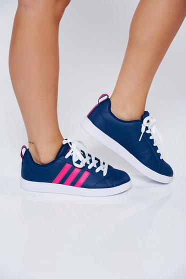 Kék Adidas originals hétköznapi sport cipő fűzővel köthető meg