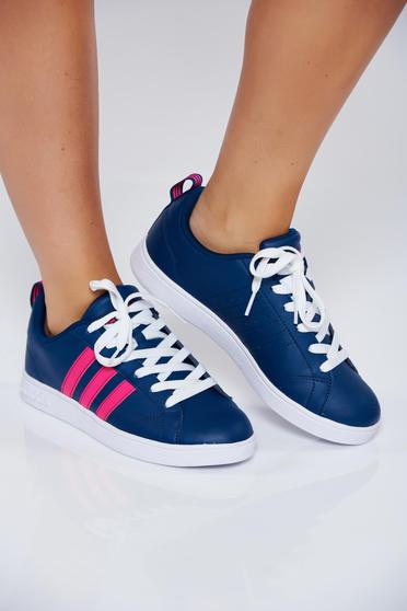 Kék Adidas originals hétköznapi sport cipő fűzővel köthető meg