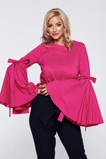 Pink PrettyGirl elegáns női blúz harang ujjakkal