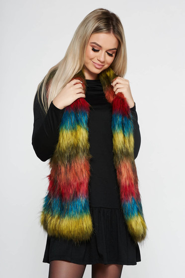 Kék PrettyGirl hétköznapi műszőrme mellény