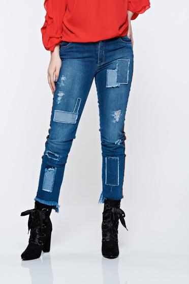 Kék Ocassion casual skinny farmer