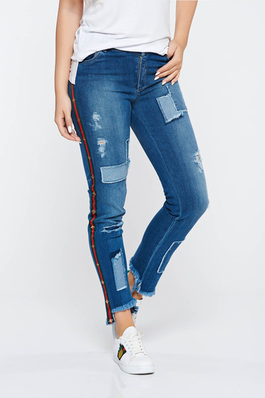 Kék Ocassion casual skinny farmer