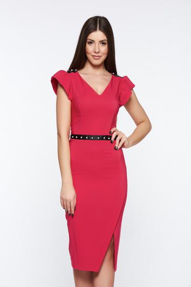Pink LaDonna elegáns ceruza ruha belső béléssel gyöngy díszítéssel