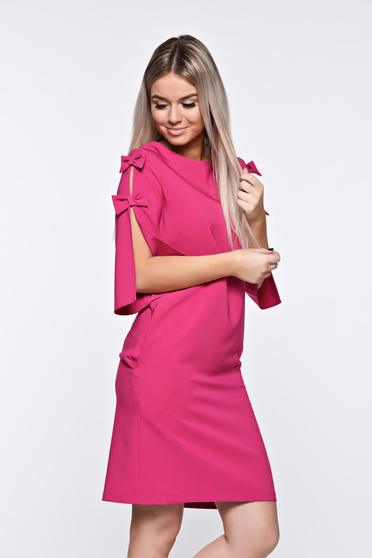 Pink LaDonna elegáns bő szabás ruha kivágott ujjrész