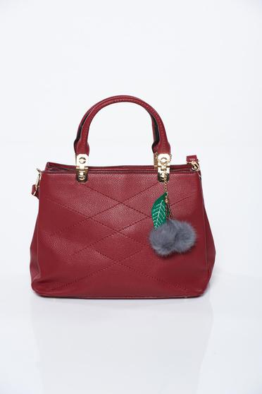 Burgundy irodai műbőr táska