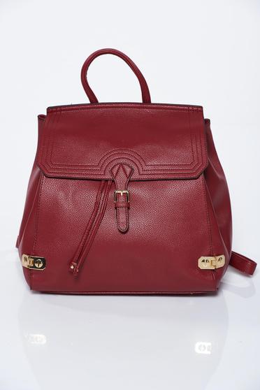 Burgundy casual hátizsákok műbőr