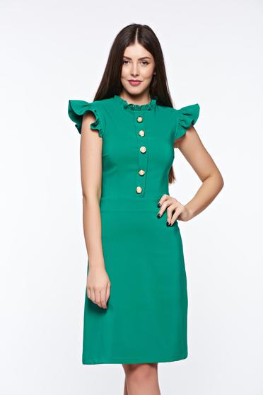 Zöld LaDonna elegáns ruha rugalmas és finom anyag belső béléssel