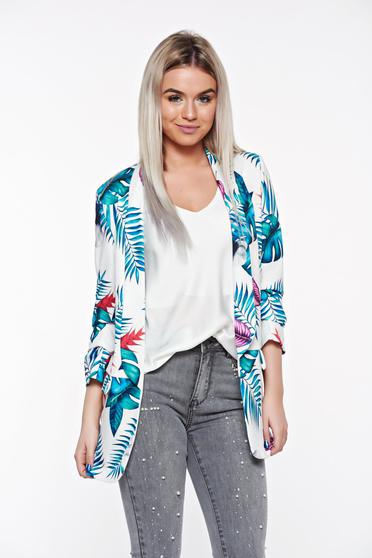 Zöld SunShine casual bő szabású blézer belső béléssel rugalmas anyag