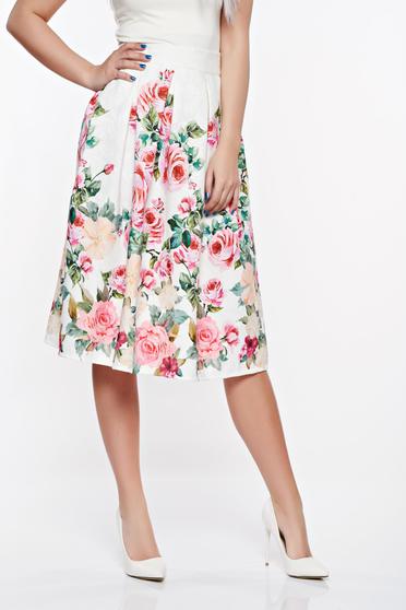 Zöld SunShine elegáns harang szoknya magas derekú
