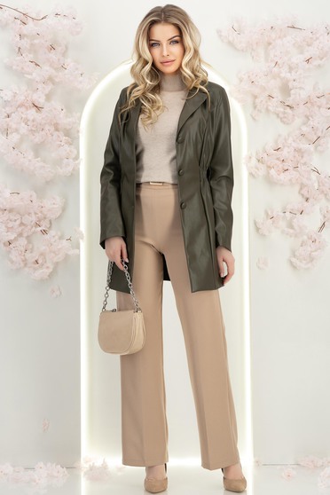 Szett - pulóver, női trench kabát, nadrág